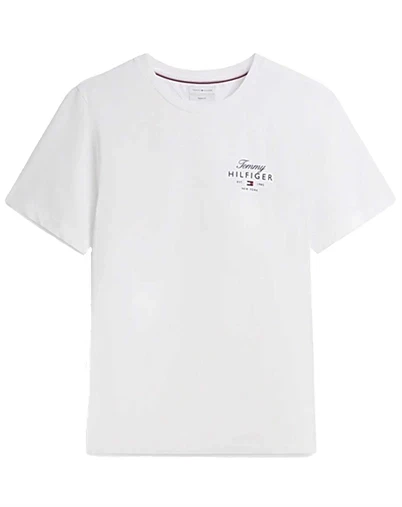 Tommy Hilfiger - Script Stack T-Shirt - White